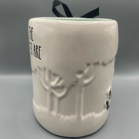 Rae Dunn WHERE THE WILD THINGS ARE Mug Double Sided With 3D Forest Detail NEW - Picture 3 of 4